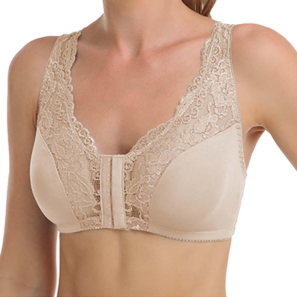 Comfort Choice Plus Size Front Close Wireless Posture Bra sz XL (44-46) NWOT